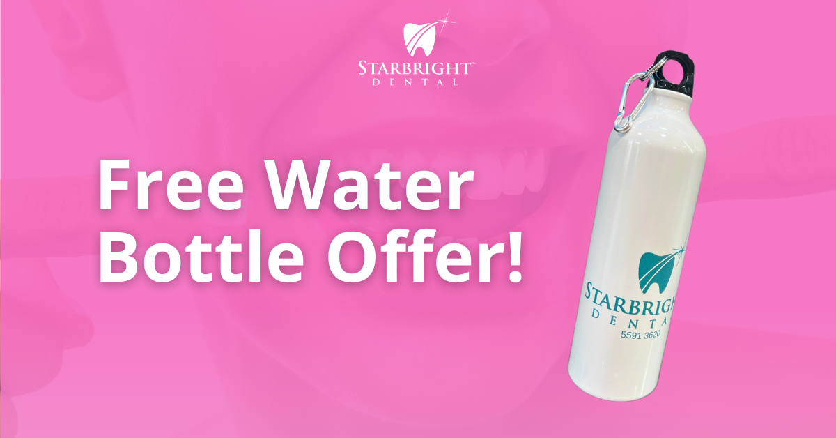 Free Water Bottle Offer Starbright Dental