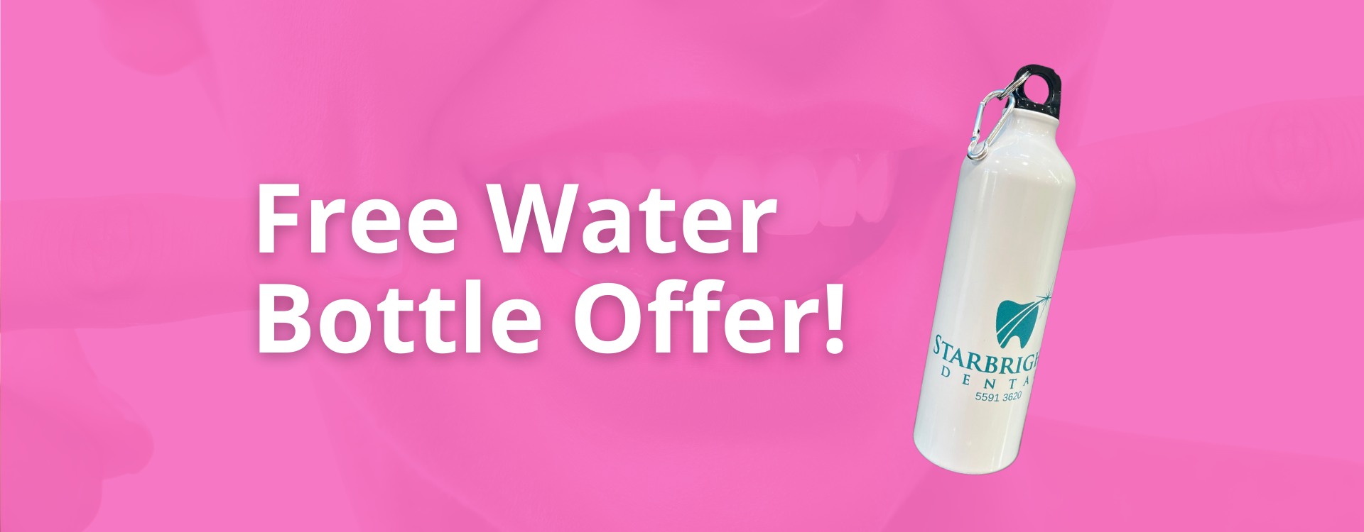free water bottle offer
